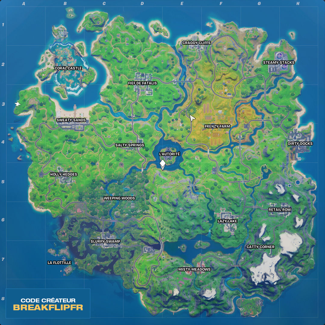 Découvrez la map de la saison 4