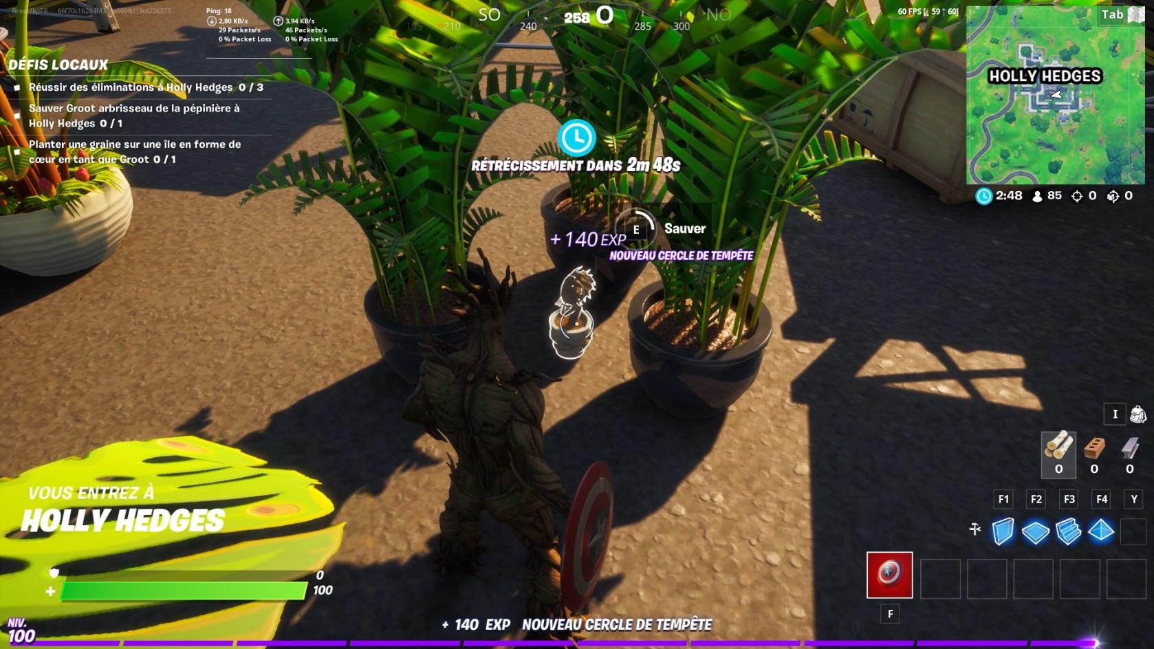 Où est Groot dans Fortnite ?