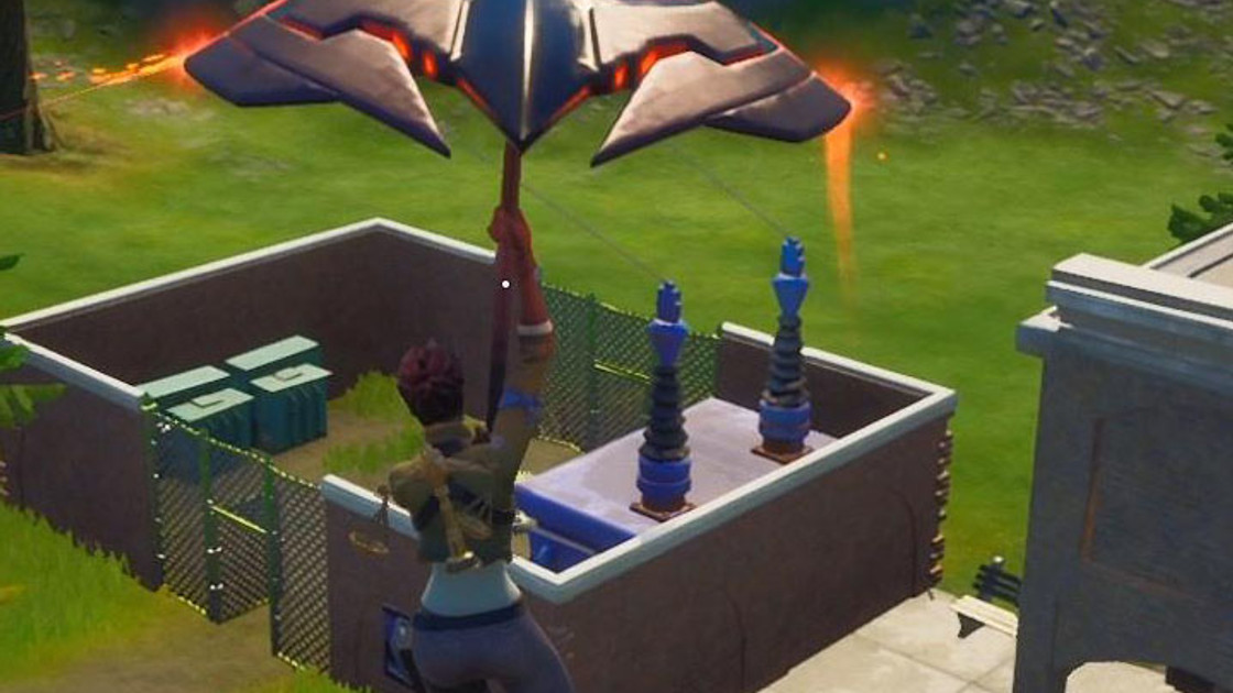 Fortnite : Utiliser une tyrolienne entre Retail Row et Steamy Stacks, défi semaine 6