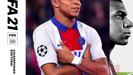 Mbappe sur la jaquette de FIFA 21