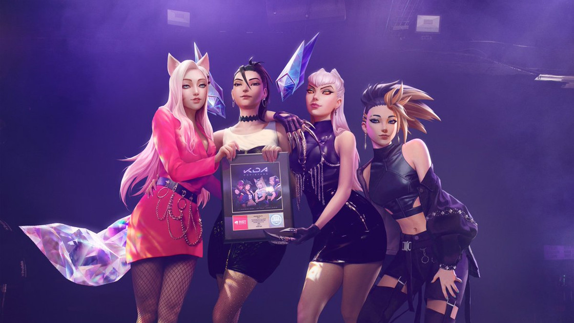 Disque d'or pour KDA, le groupe de LoL reçoit la récompense pour le single POPSTARS