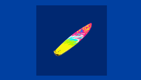 Une planche de surf est disponible dans le mode Créatif !