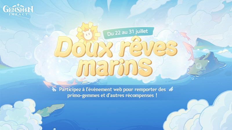 Genshin Impact Event web Doux rêves marins, comment y participer ?