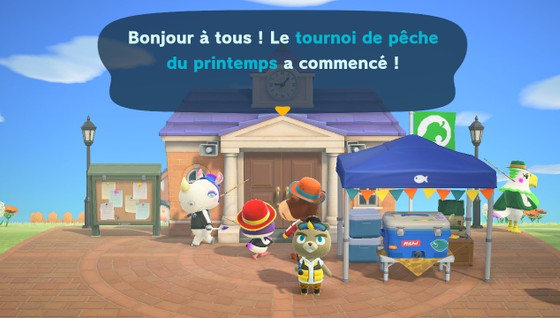 Les récompenses du tournoi de pêche sur ACNH !