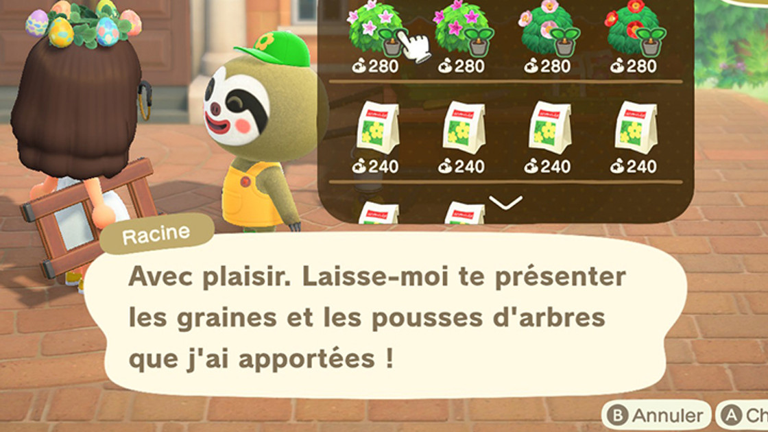 Liste et saisons des buissons dans Animal Crossing : New Horizons