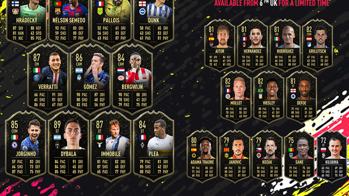 TOTW 4 sur FUT 20, l'équipe de la semaine de FIFA