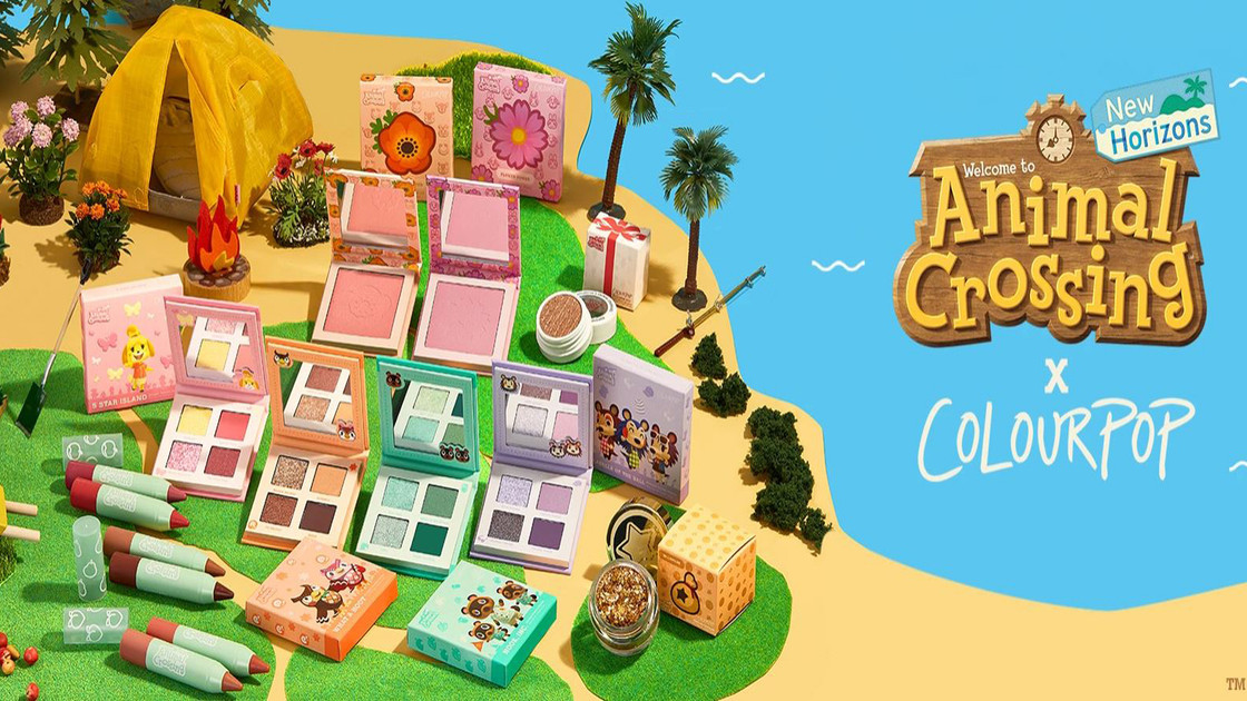 Colourpop x Animal Crossing, où acheter le maquillage du jeu ?