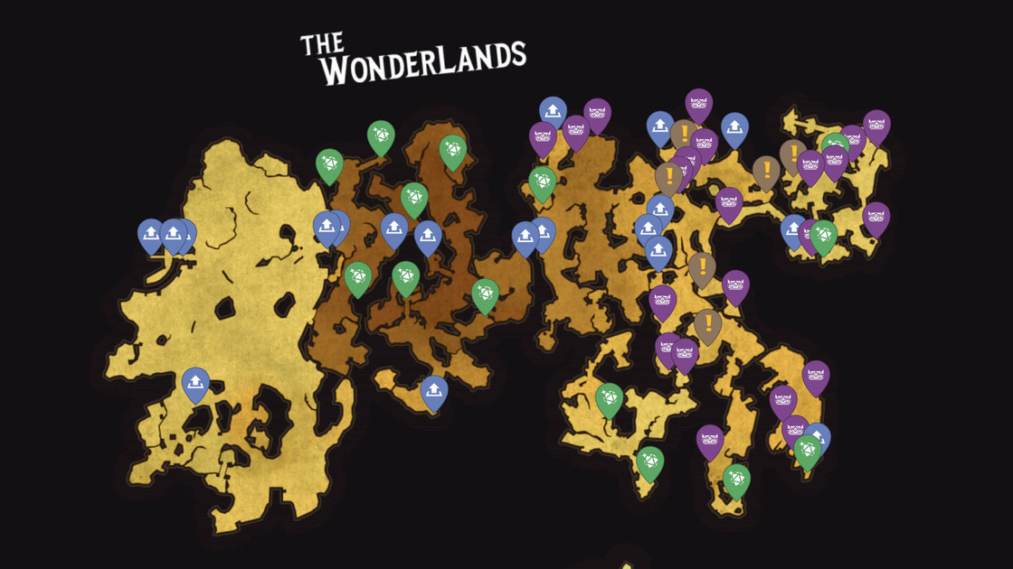 Carte interactive Tiny Tina Wonderlands, où peut-on la trouver ?