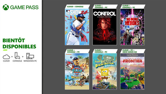 Xbox Game Pass : Control, Lightyear Frontier et la Pat'Patrouille débarque dans le catalogue !