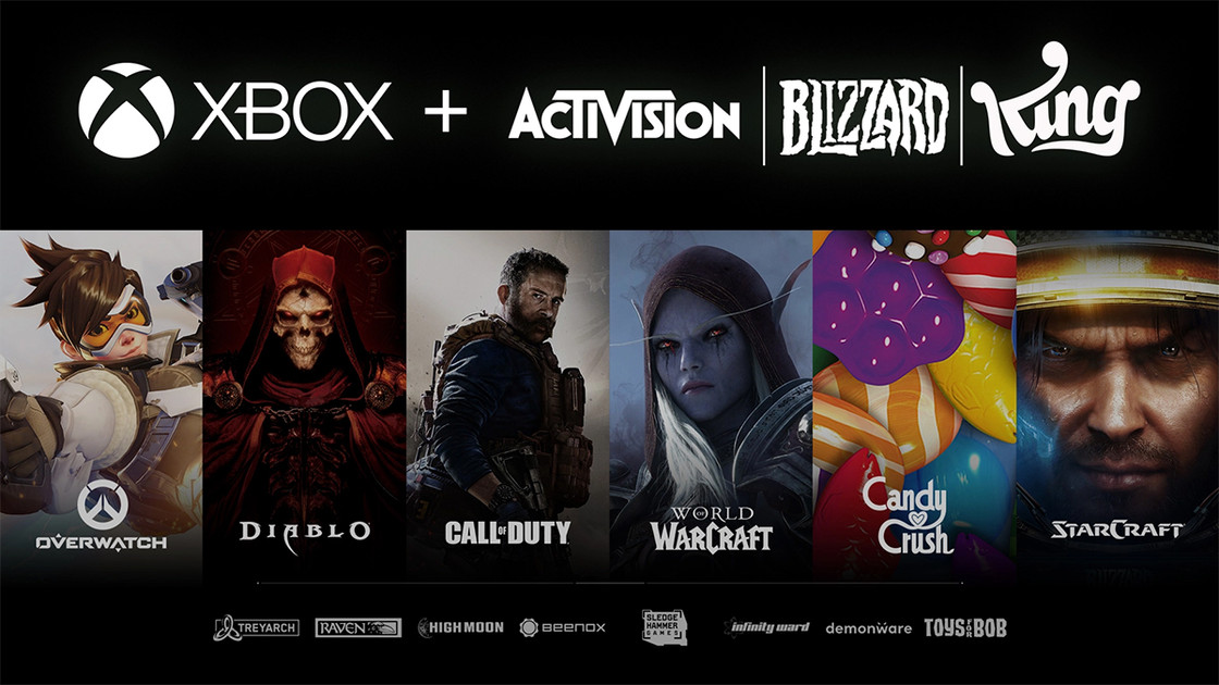L'acquisition d'Activision Blizzard par Microsoft pour 68,7 millions de dollars bloquée par l'autorité de la concurrence britannique
