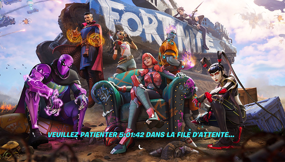 Une file d'attente sur Fortnite ?