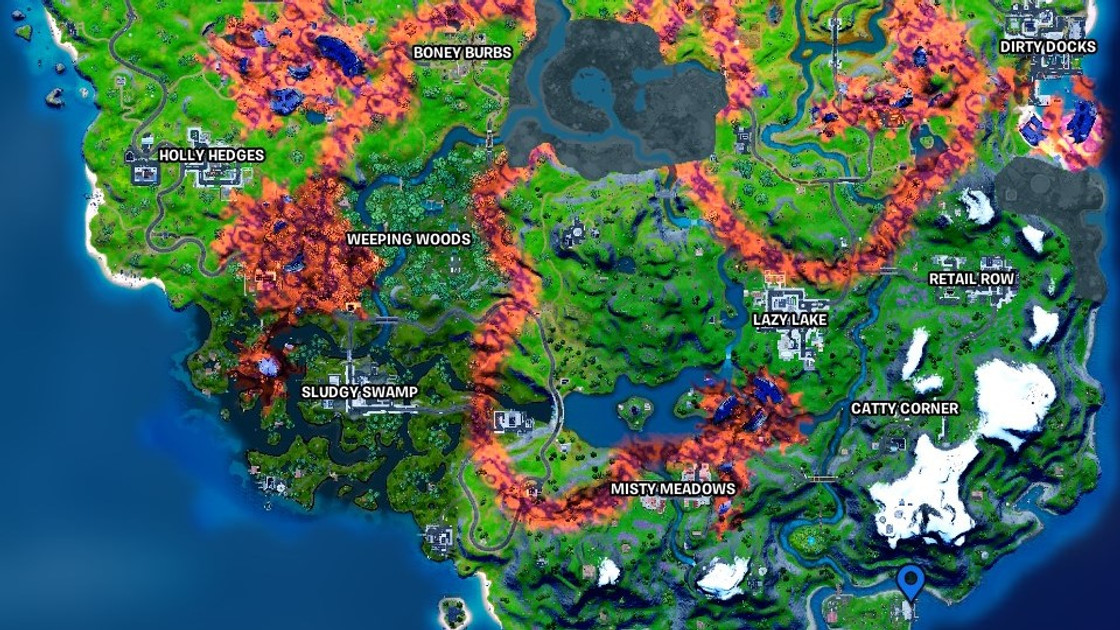 Où est Pro du confinement dans fortnite, emplacement du PNJ