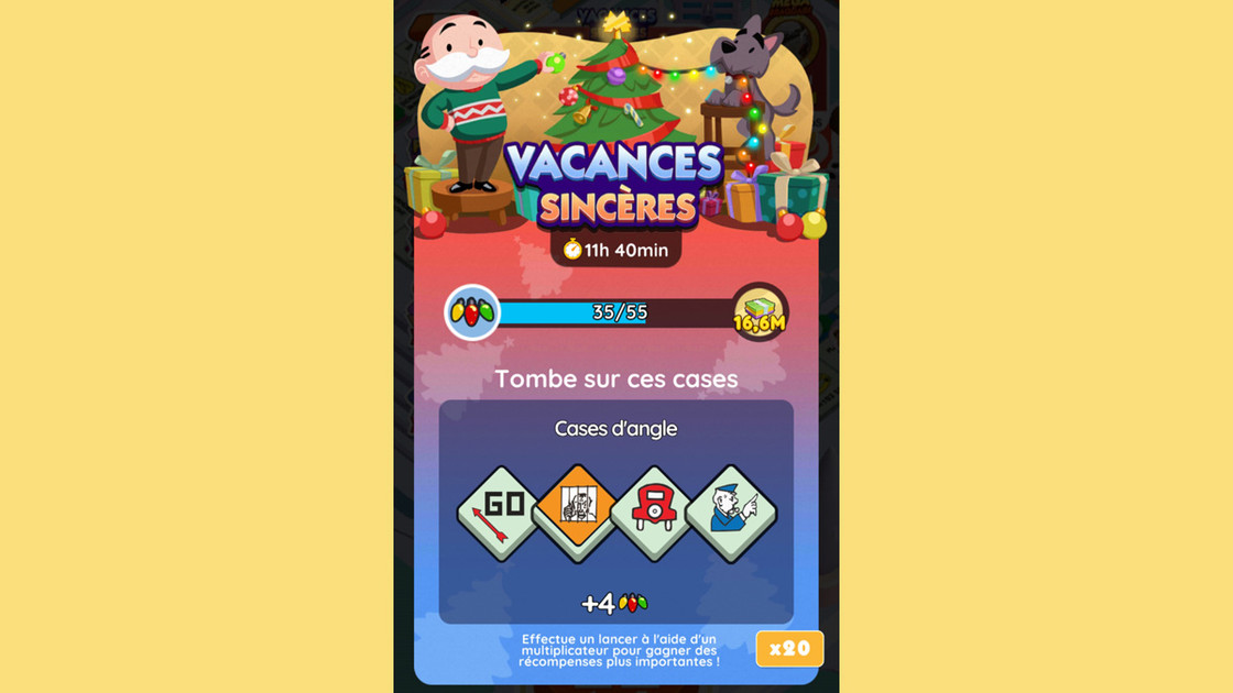 Vacances sincères Monopoly GO, paliers, récompenses et durée pour l'événement de janvier 2024