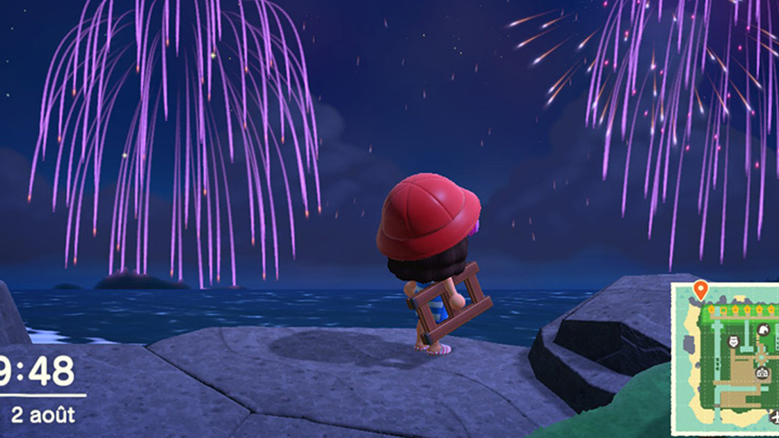 Feux d'artifice dans Animal Crossing : New Horizons, dates et infos