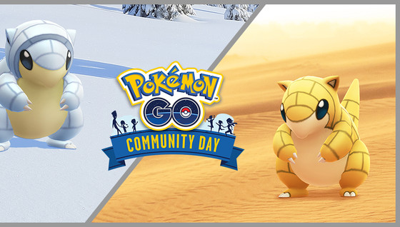 Community Day Sabelette (shiny) et Sabelette d'Alola (shiny) en mars 2022 sur Pokémon GO