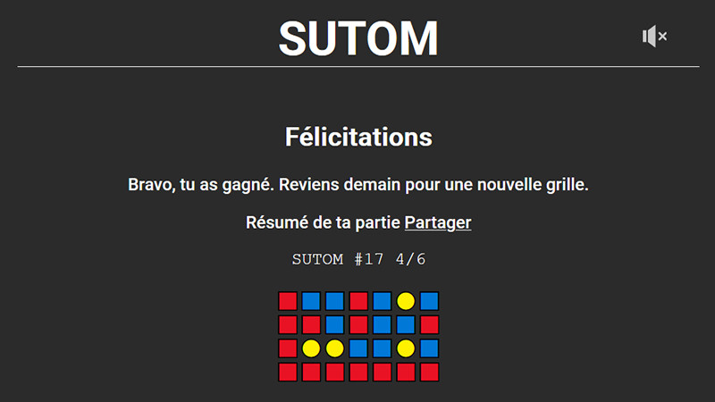 Sutom du 6 août 2023, quelle est la solution du jour ?