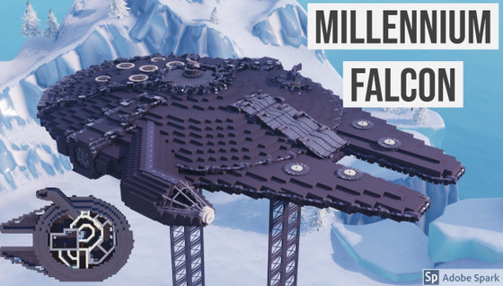 Il construit le Faucon Millenium dans Fortnite