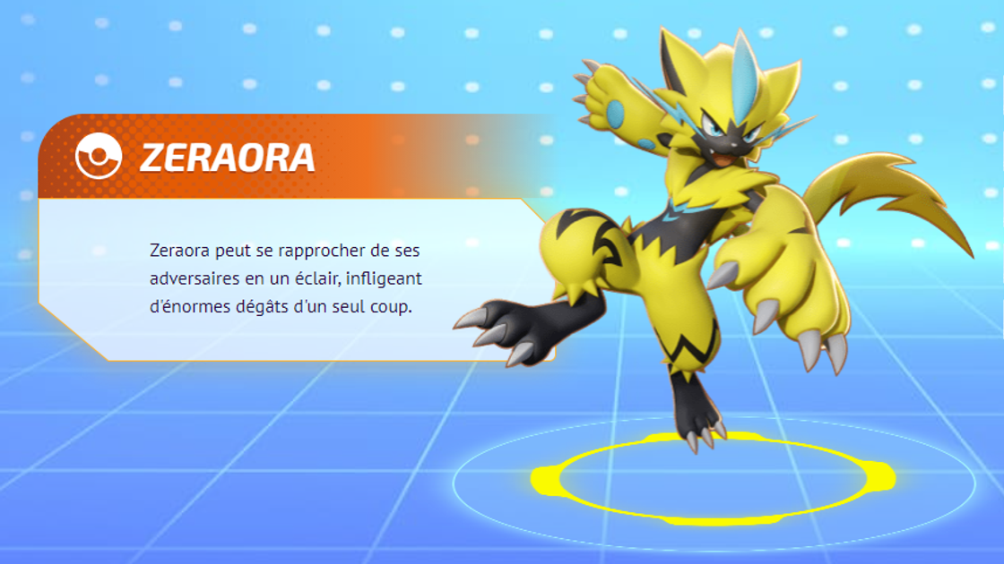 Zeraora Pokemon Unite, meilleurs build, moves et objets