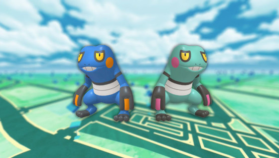 Cradopaud (shiny) dans les Heures de Pokémon Vedette de novembre 2022 sur Pokémon GO