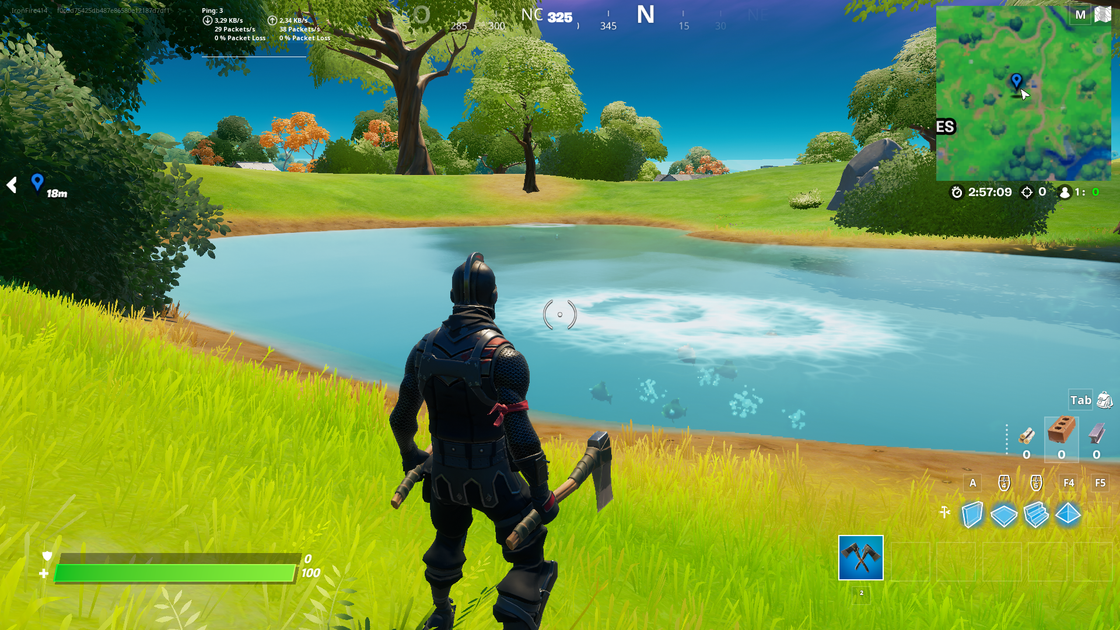 Où est l'étang poissonneux dans Fortnite ?