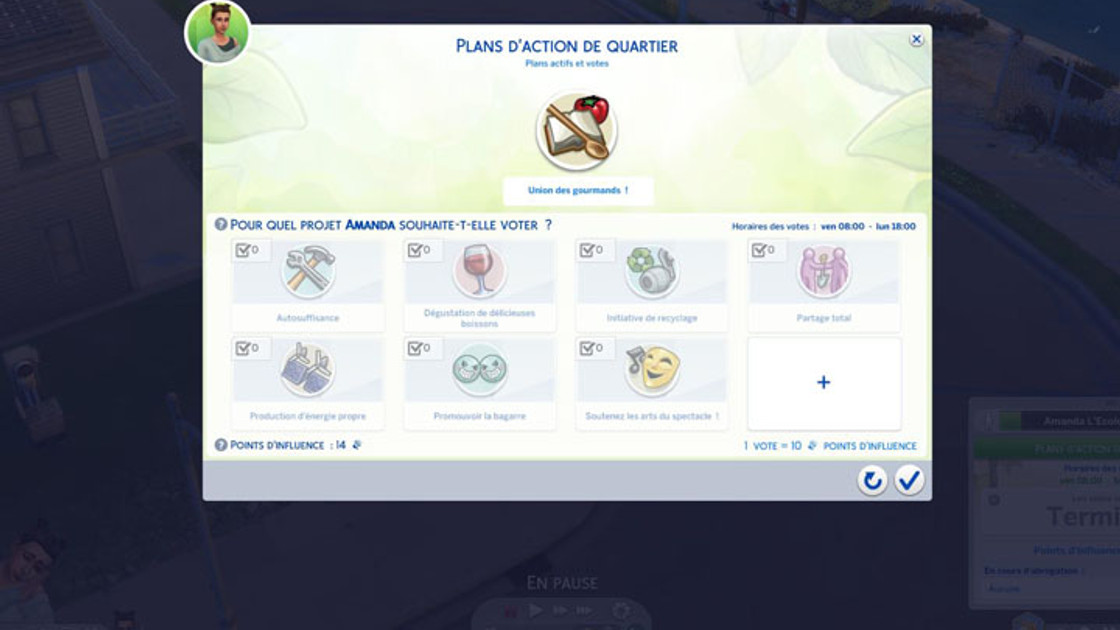 Sims 4 : Plans d'action de quartier, comment et quand voter ?