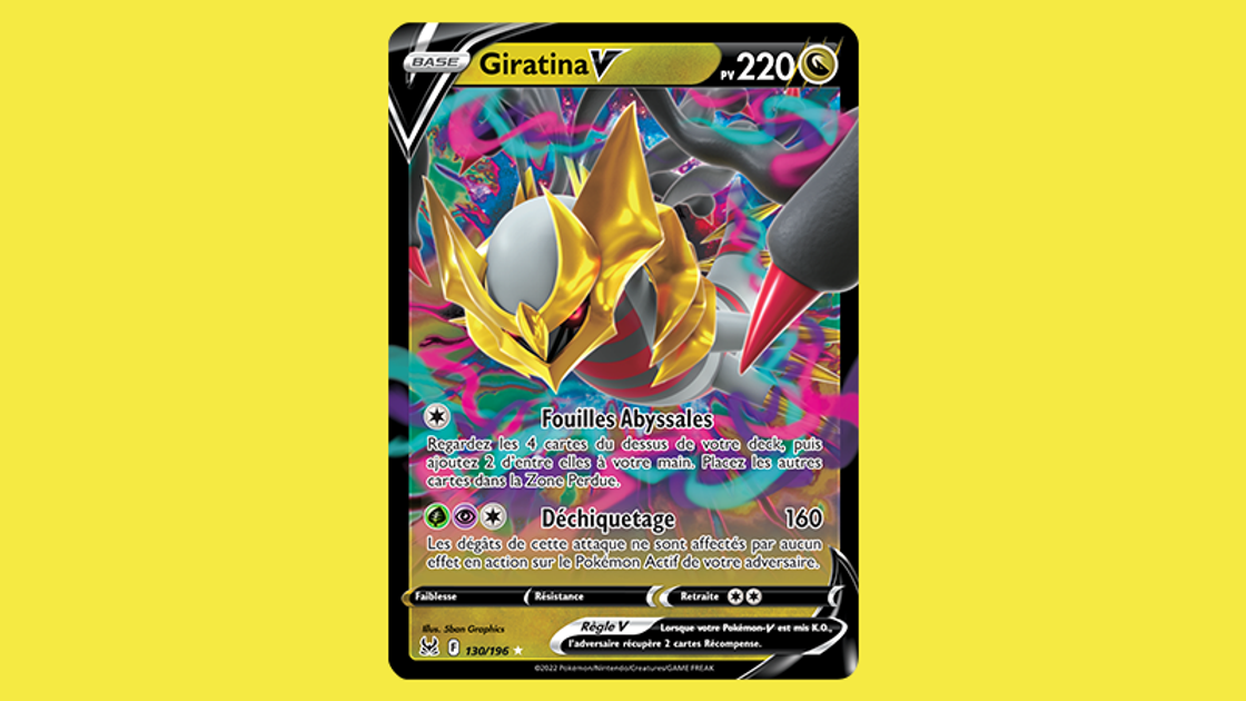 Découvrez Giratina-V, une des cartes de la prochaine extension Pokémon Épée et Bouclier - Origine Perdue