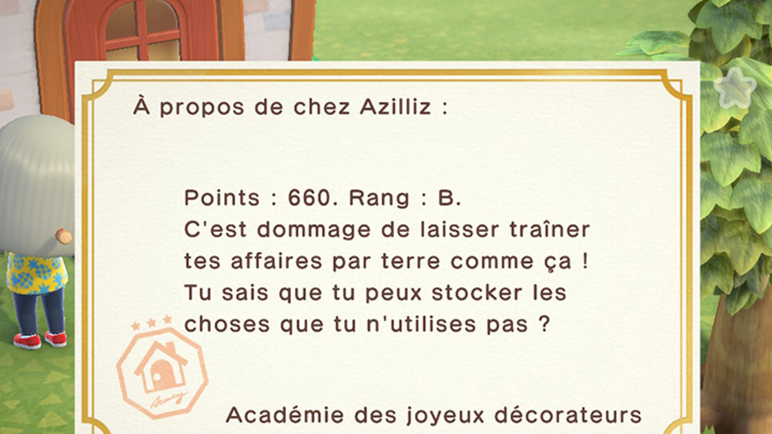 Animal Crossing New Horizons : Académie des Joyeux Décorateurs ou AJD, récompenses et infos