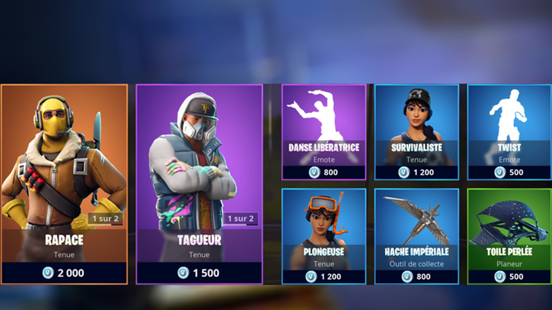 Boutique Fortnite 4 octobre