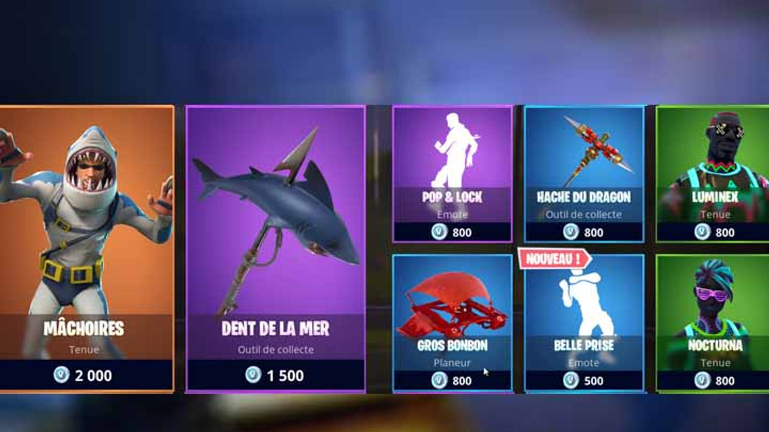 Boutique Fortnite 23 juillet