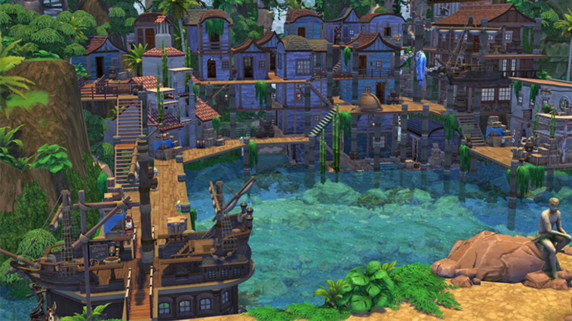 WoW : Dalaran, Baie-du-Butin fan-made sur les Sims 4
