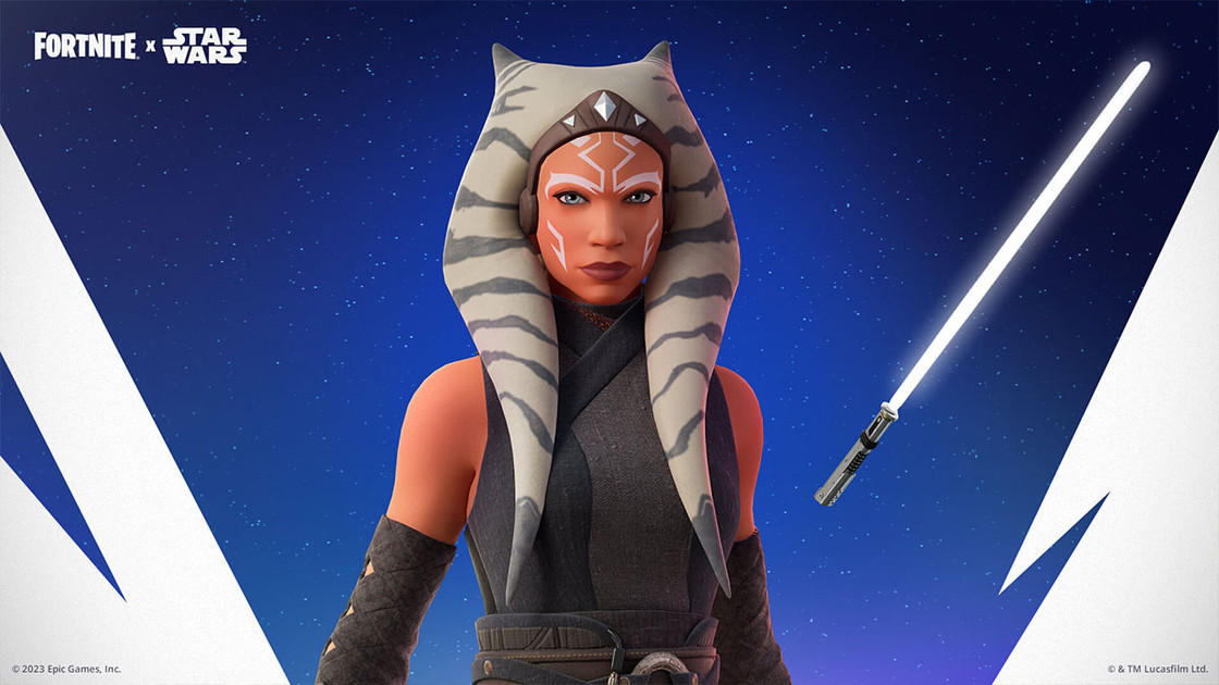 Sabre laser d'entraînement de Jedi blanc et pouvoir de la force d'Ahsoka Tano Fortnite, comment les obtenir ?