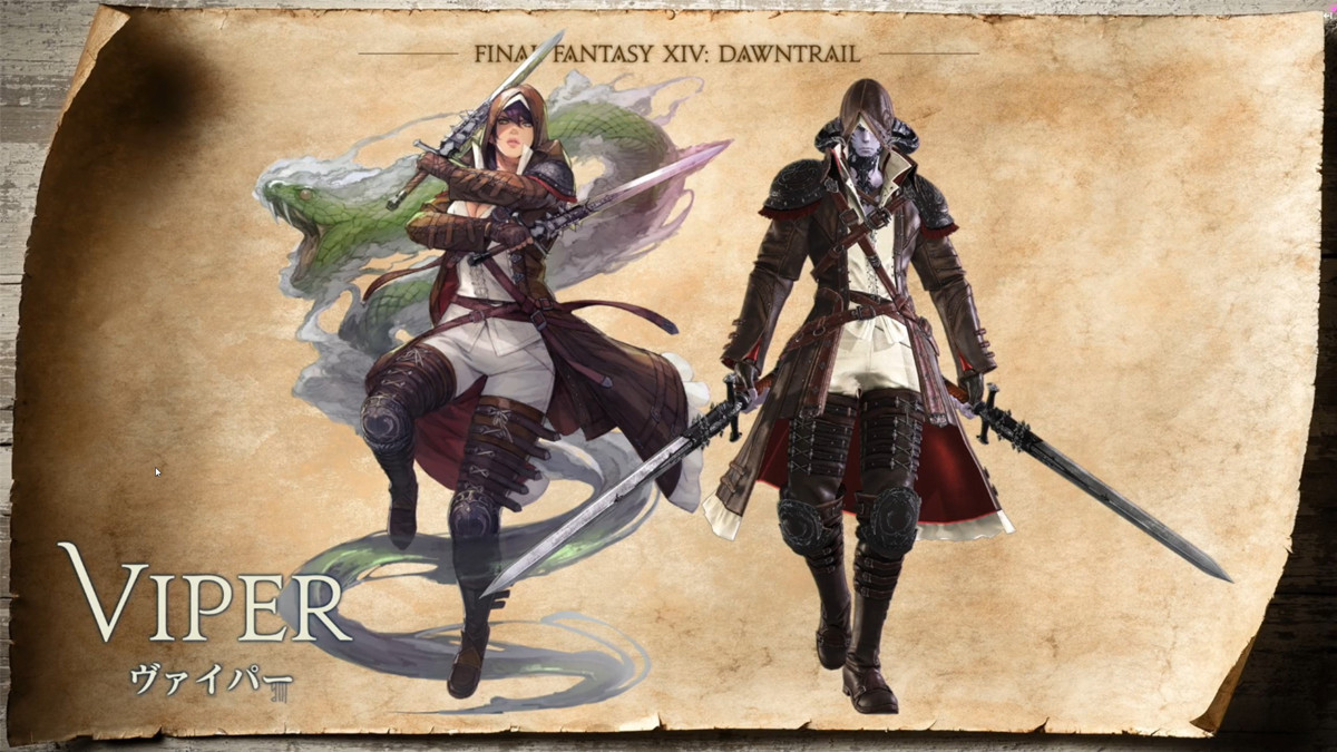 Rodeur Vipère, nouvelle classe avec Dawntrail et la mise à jour 7.0 sur Final Fantasy 14
