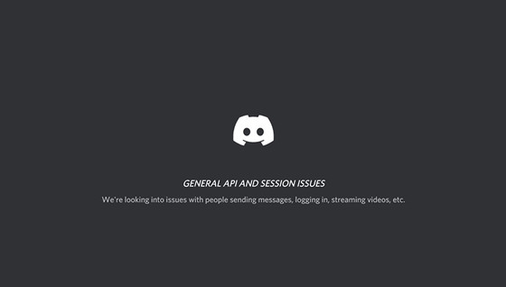 D'où vient le bug general API and session issues de Discord ?