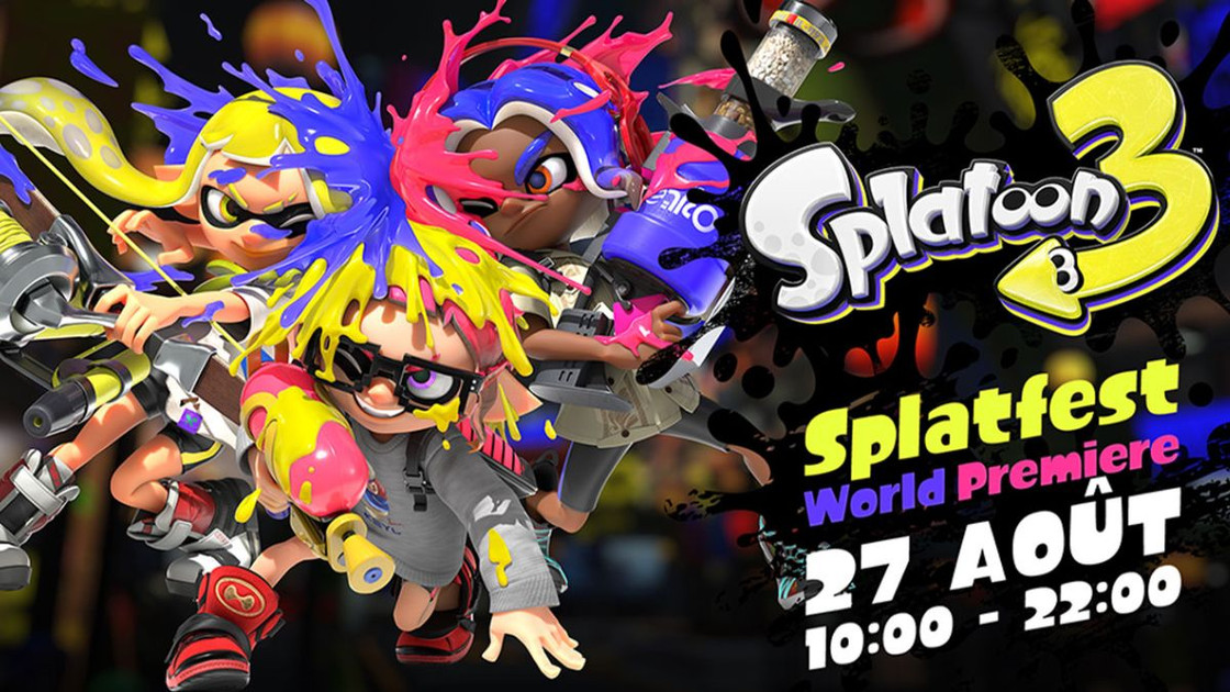 Splatoon 3 Splatfest World Premiere, un tournoi démo gratuit pour tester le prochain Splatoon sur Switch