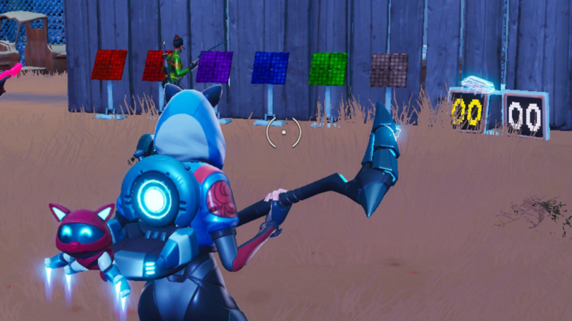 Fortnite : Puce 28 Décryptage, Résoudre l'énigme des formes à associer à l'extérieur d'une casse dans le désert, Défi