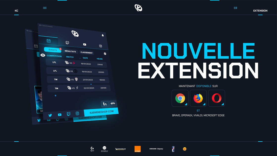 Extension KCorp, comment la télécharger sur Chrome et Firefox ?