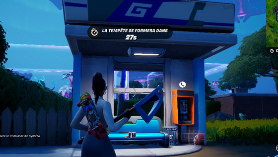 Laisser des documents secrets à un arrêt de bus dans Fortnite, défi saison 7