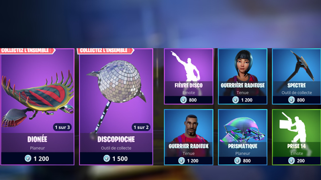 Boutique Fortnite 17 juillet