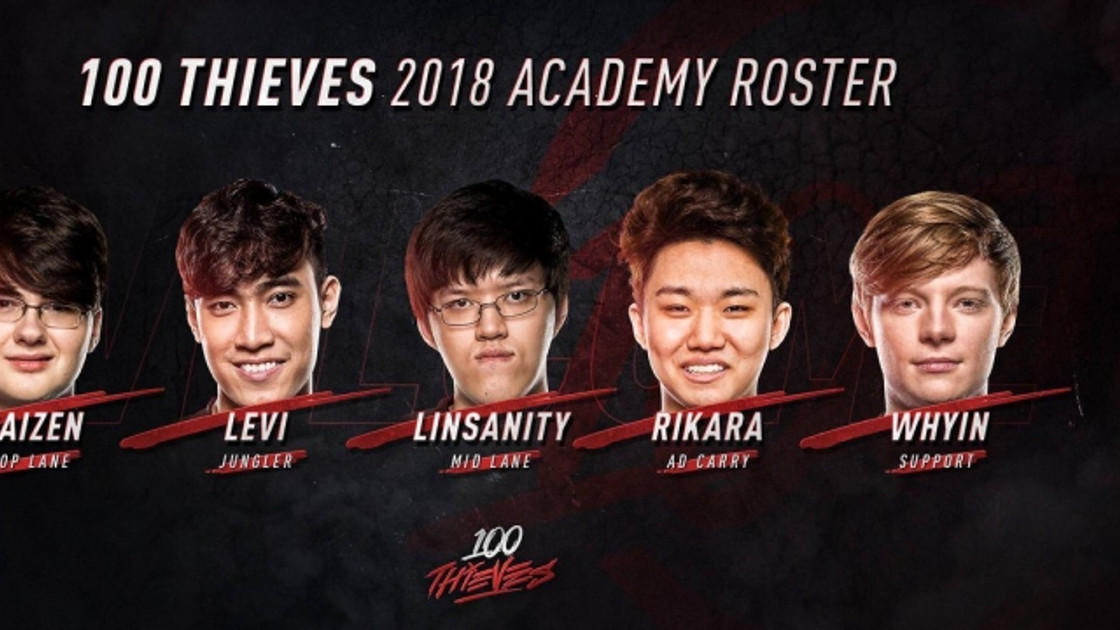 LoL : Levi rejoint l'équipe academy de 100 Thieves - LCS NA 2018