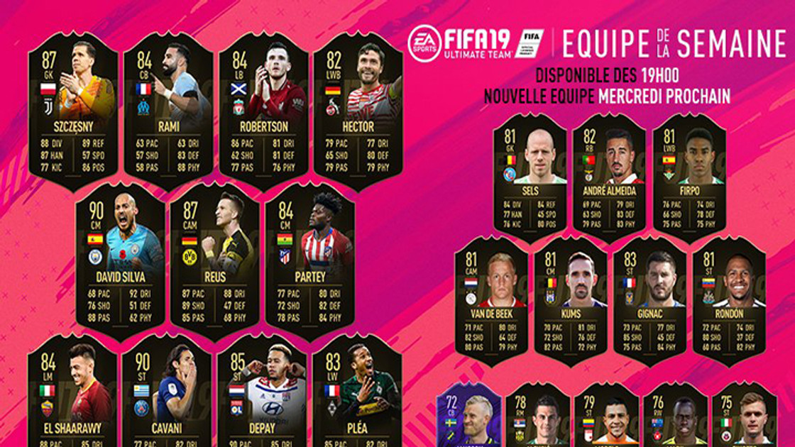 FIFA 19 : TOTW, l'équipe de la semaine 9 – FUT