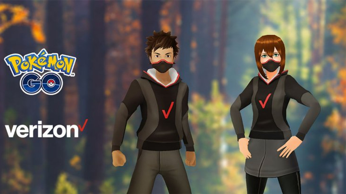 Code Promo sur Pokémon GO : Obtenez gratuitement les tenues et le masque d'Avatar de Verizon