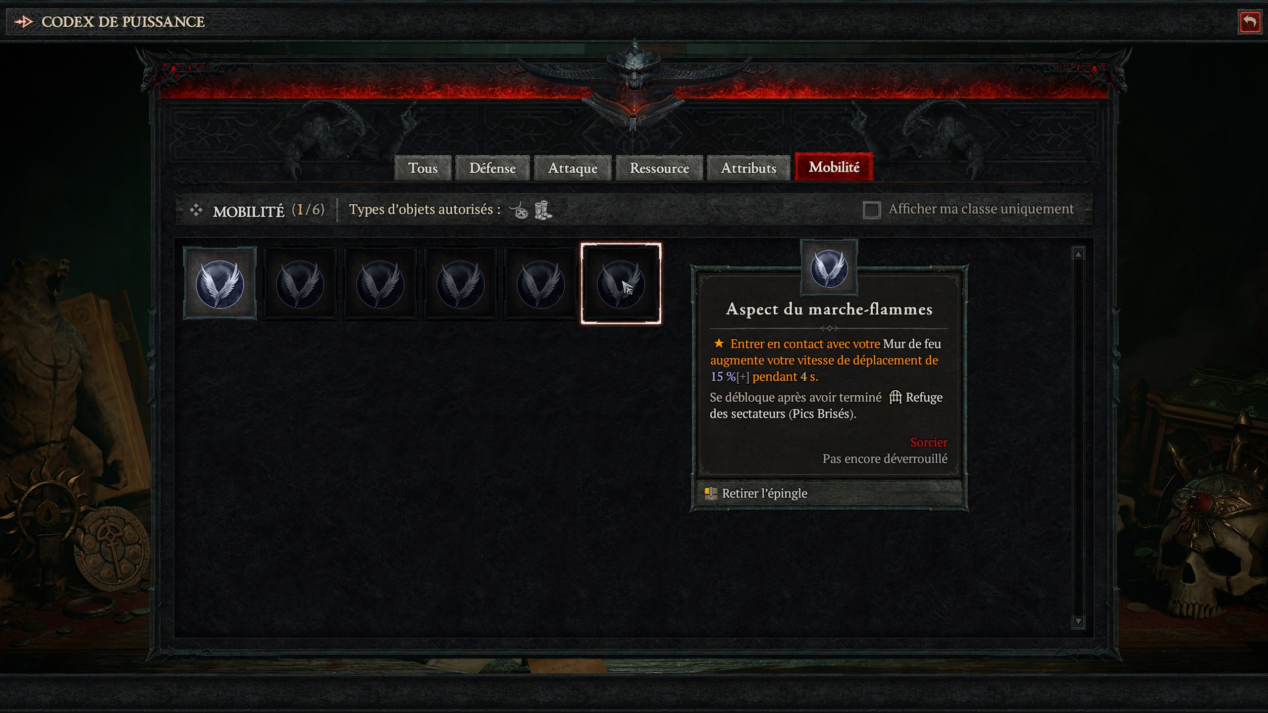 Où trouver l'Aspect de Marche-Flammes dans Diablo 4 ?