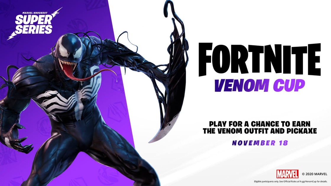 Coupe Venom Fortnite, comment y participer et gagner le skin ?