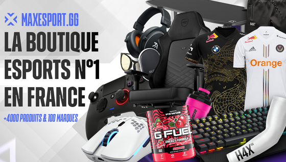 Trouvez les produits esport des joueurs professionnels sur MaxEsport.gg