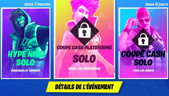 La Coupe Cash Solo et la Hype Nite Solo font leur retour !