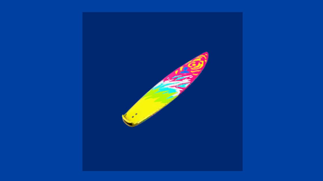 Planche de surf Fortnite dans le mode Créatif au patch 16.40