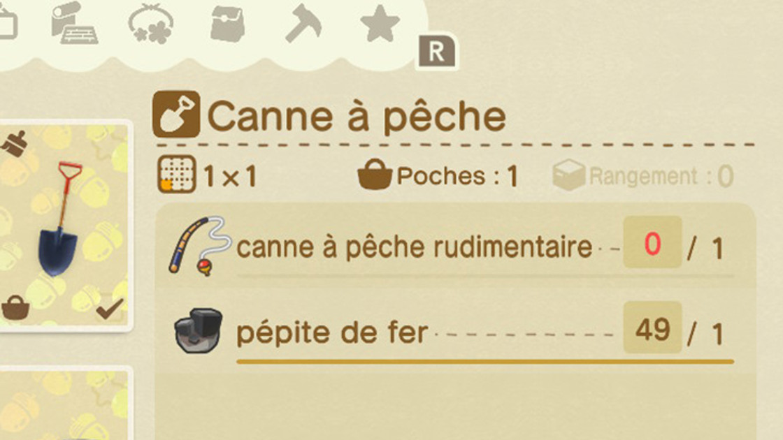 Animal Crossing New Horizons : Canne à pêche, comment avoir le plan de bricolage ?