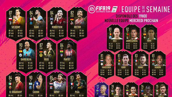 L'équipe de la semaine 9 pour FUT