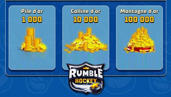 Comment avoir des pièces d'or dans Rumble Hockey ?