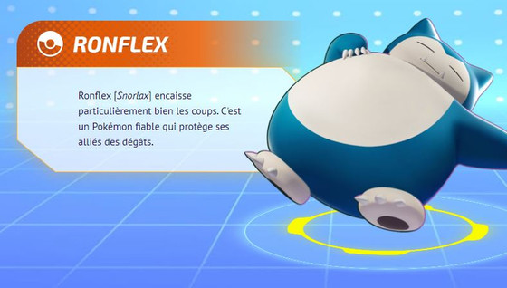 Guide Ronflex sur Pokémon Unite